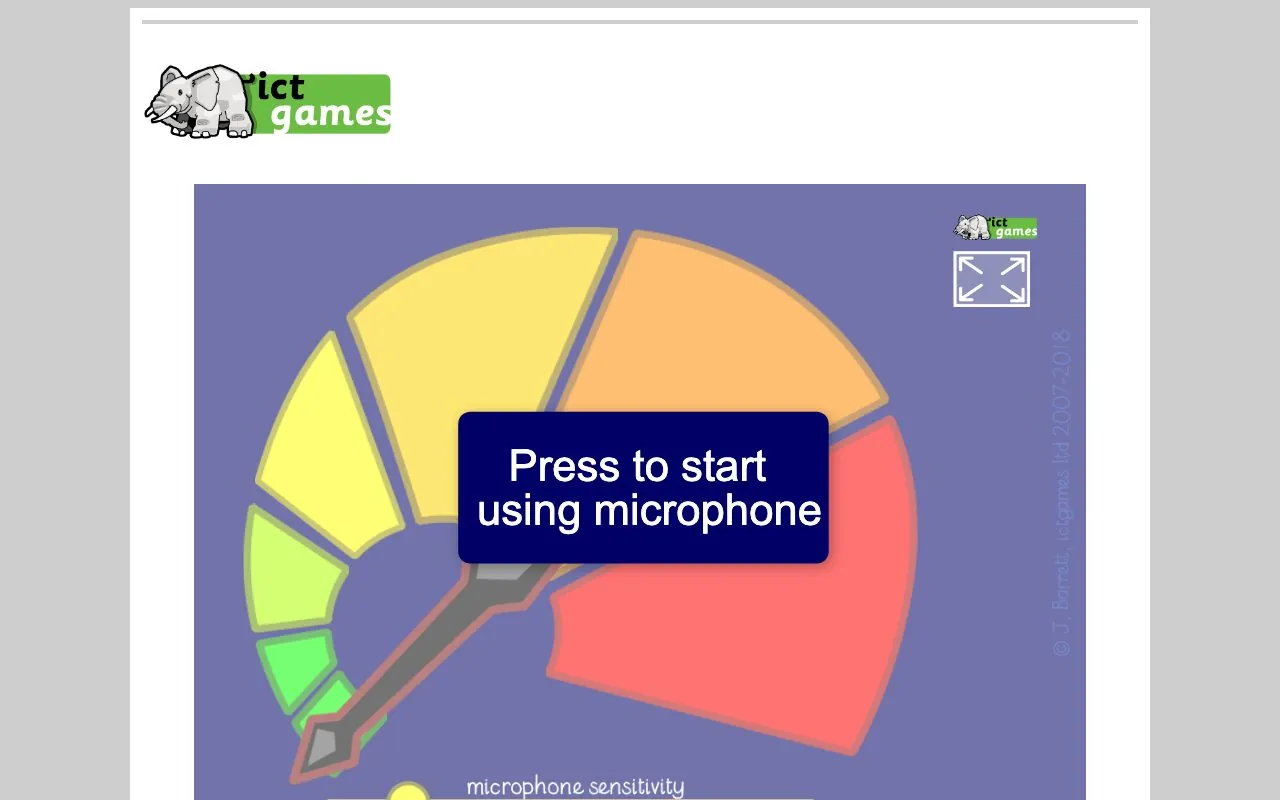 The Calm Counter color-coded noise meter from ictgames